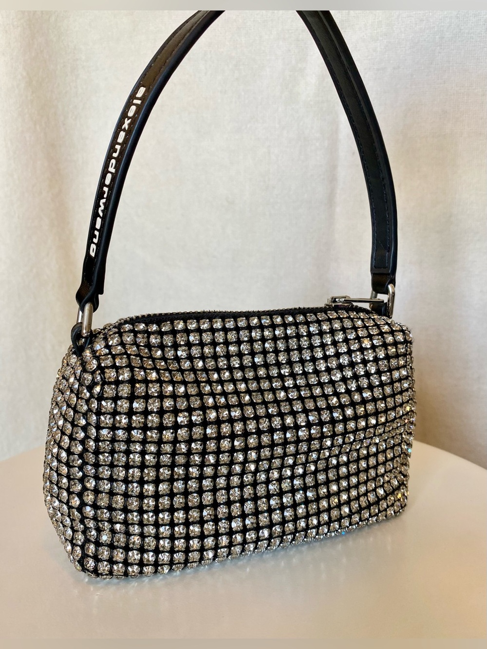 AUTHENTIC ALEXANDER WANG Medium Rhinestone Pouch